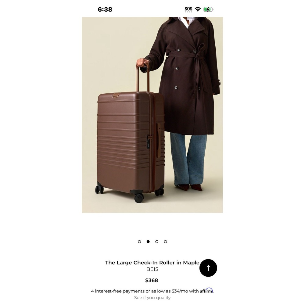Beis The Large Check-In Roller in Maple